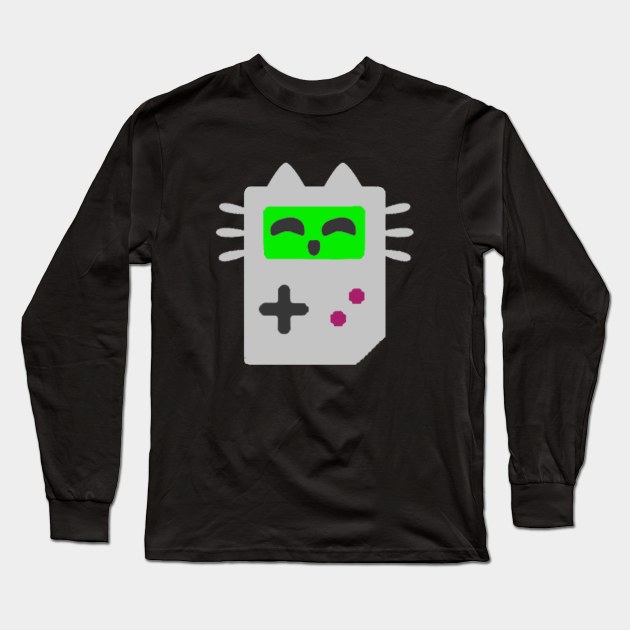 Game Kitty Long Sleeve T-Shirt by HaloSenpai